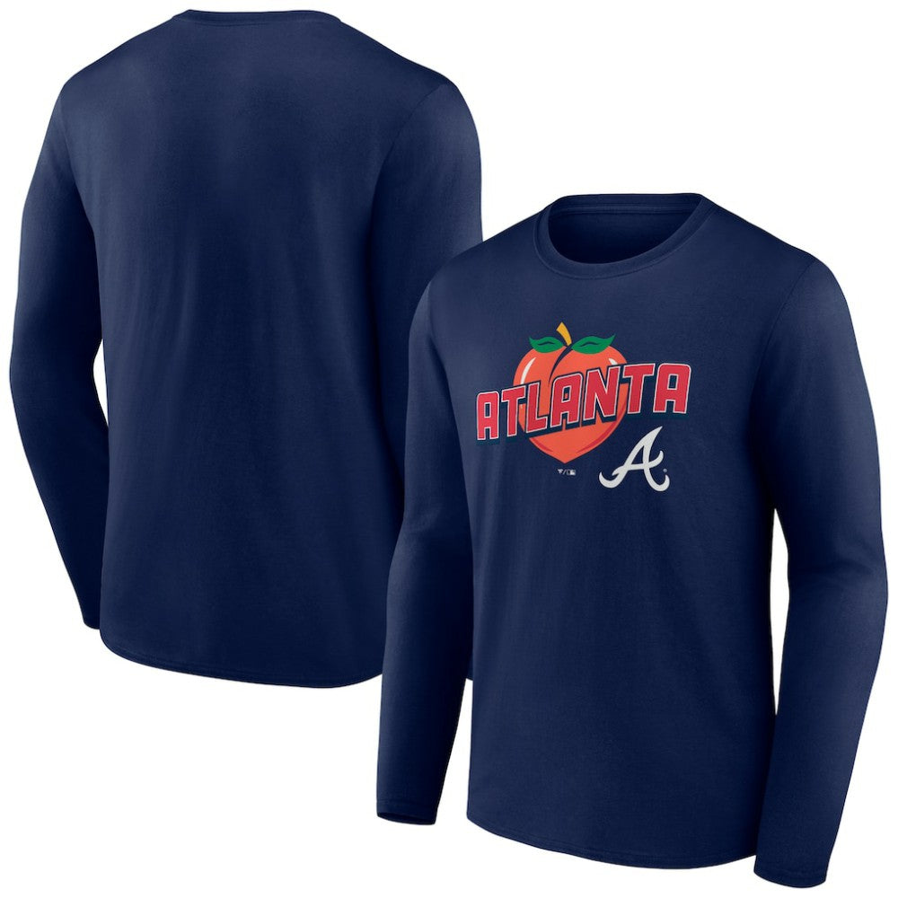 Atlanta Braves Peach Long Sleeve T-Shirt | MLB Outlet