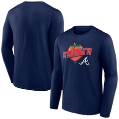 Atlanta Braves Peach Long Sleeve T-Shirt | MLB Outlet