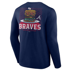 Atlanta Braves Blooper Burger Long Sleeve T-Shirt | MLB Shop