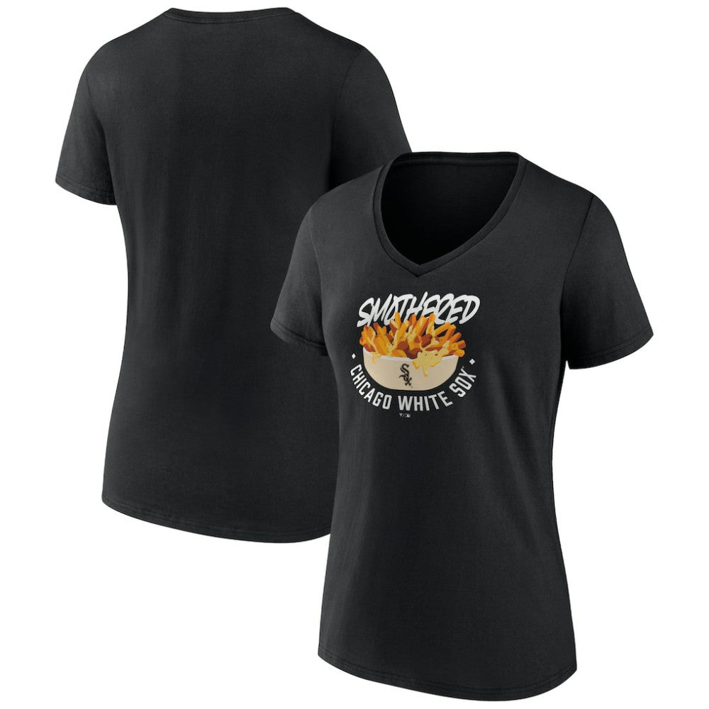 Chicago White Sox Women's Smothered Fries V-Neck T-Shirt | MLB On Sale