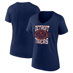 Detroit Tigers Women's Motor City Baseball V-Neck T-Shirt | MLB Near me