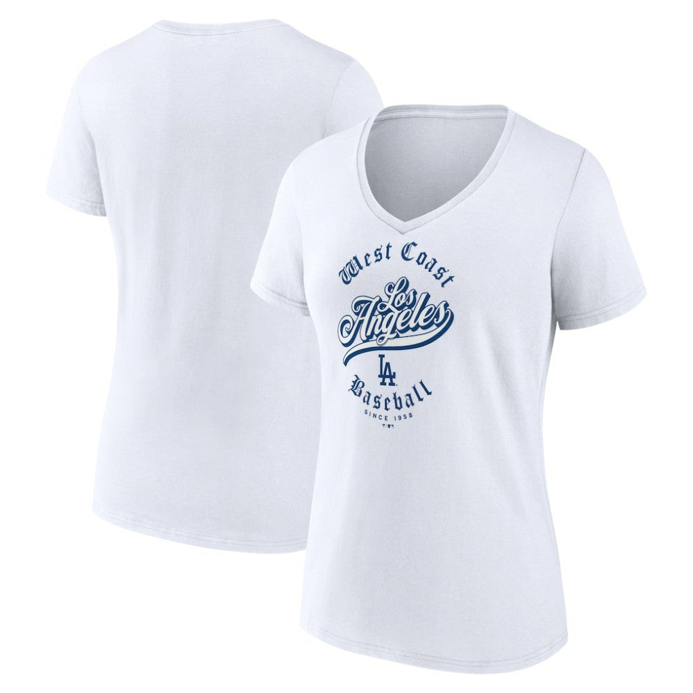 Los Angeles Dodgers Women's West Coast Baseball V-Neck T-Shirt | MLB Near me