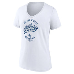 Los Angeles Dodgers Women's West Coast Baseball V-Neck T-Shirt | MLB Near me