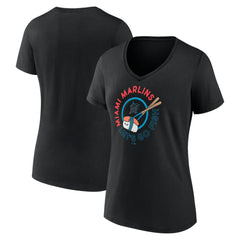 Miami Marlins Women's Let's Go Fish V-Neck T-Shirt | MLB Near me