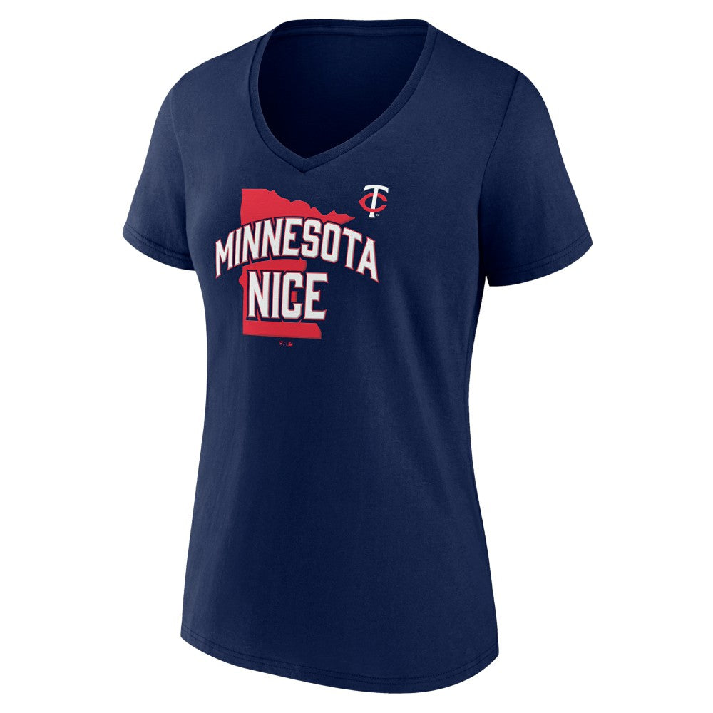 Minnesota Twins Women's Nice V-Neck T-Shirt | MLB Shop