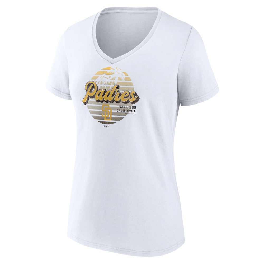 San Diego Padres Women's Palm Trees V-Neck T-Shirt | MLB Discount