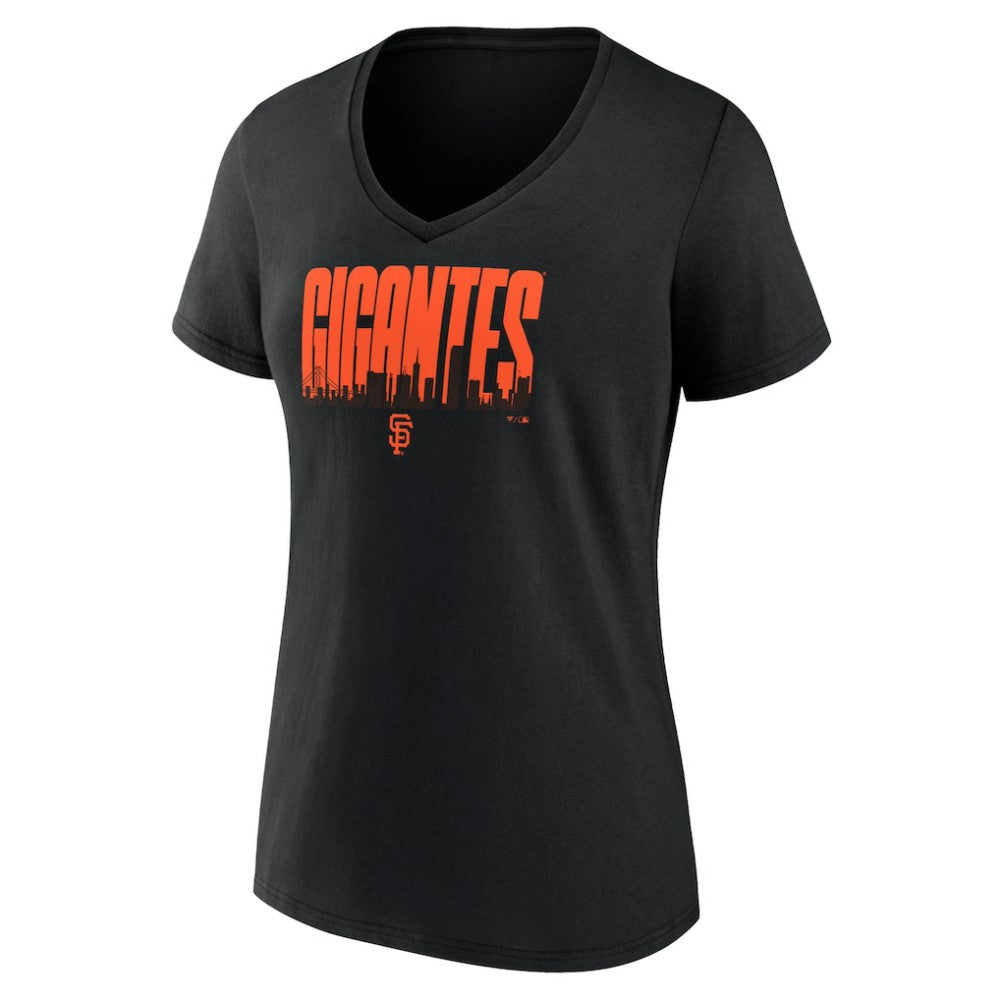 San Francisco Giants Women's Gigantes V-Neck T-Shirt | MLB Outlet
