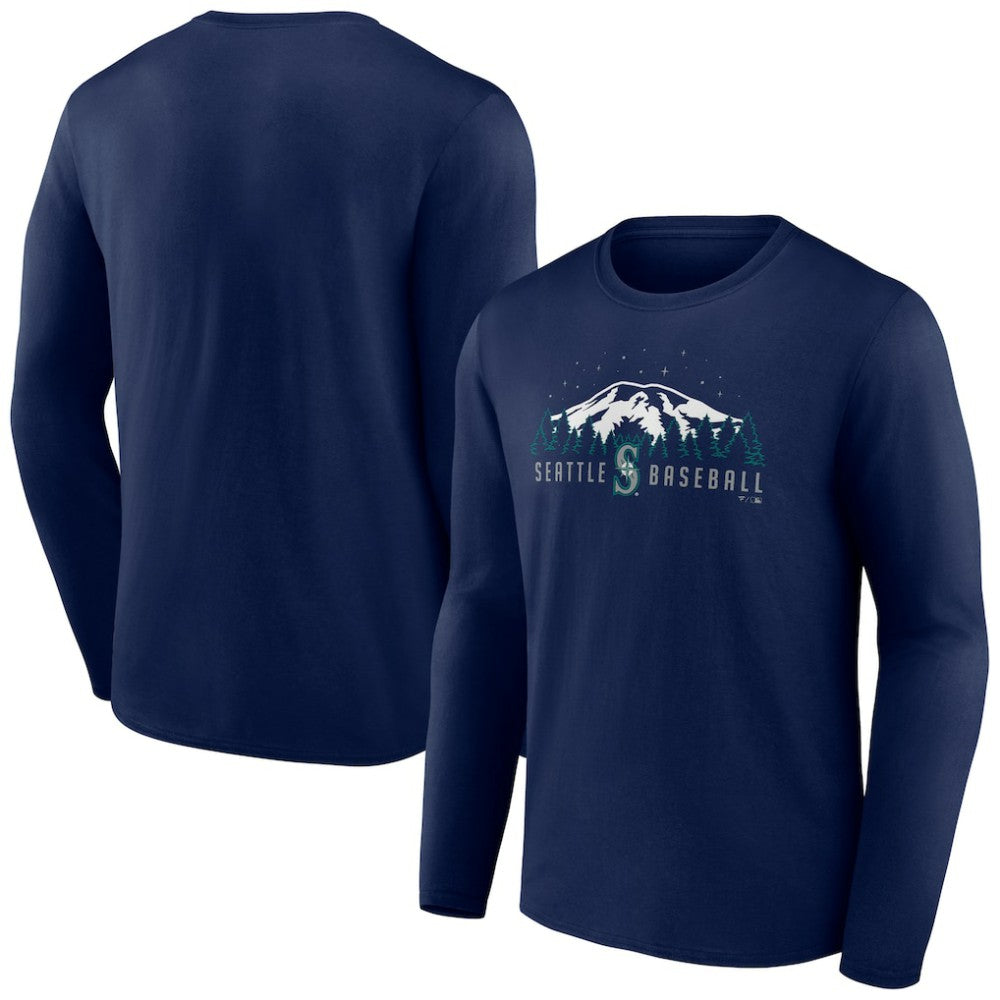 Seattle Mariners Mountains Long Sleeve T-Shirt | MLB Discount