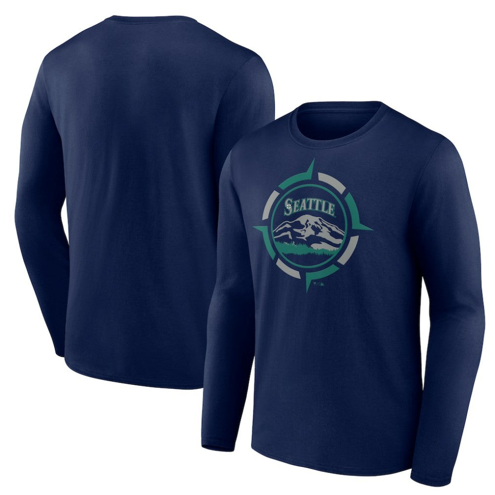 Seattle Mariners Compass Long Sleeve T-Shirt | MLB Shop