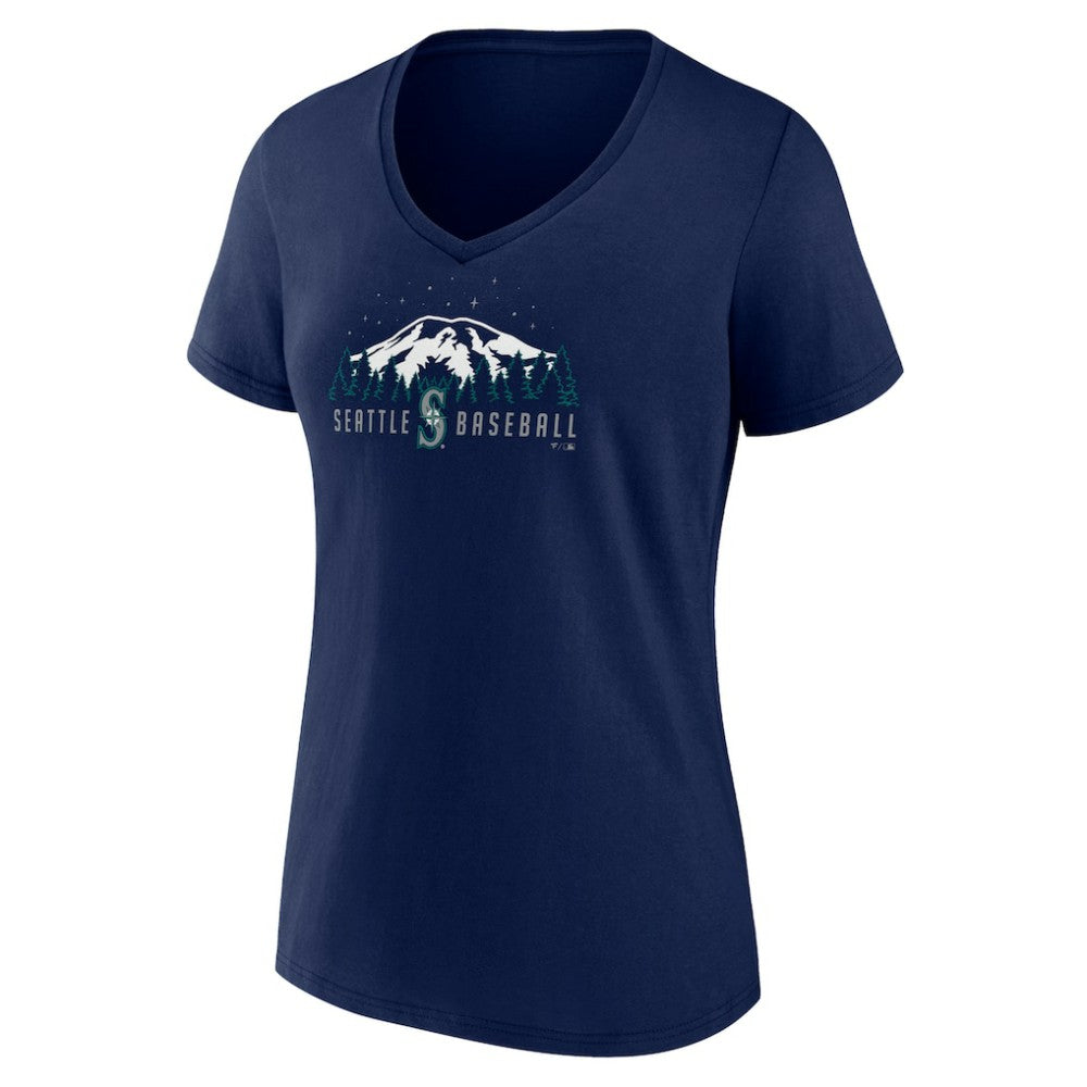 Seattle Mariners Women's Mountains V-Neck T-Shirt | MLB Sale