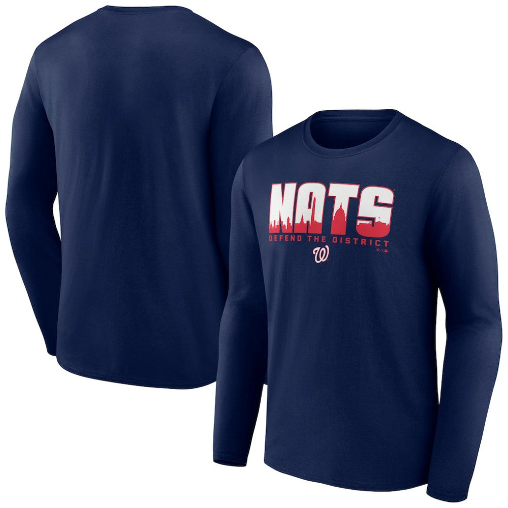 Washington Nationals Defend the District Long Sleeve T-Shirt | MLB Sale