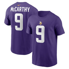 Minnesota Vikings Nike J.J. McCarthy  Youth Fuse Name & Number T-Shirt