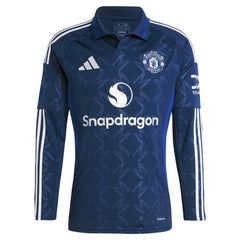 Manchester United 2024/25 Away Replica Long Sleeve Jersey Navy - Adidas