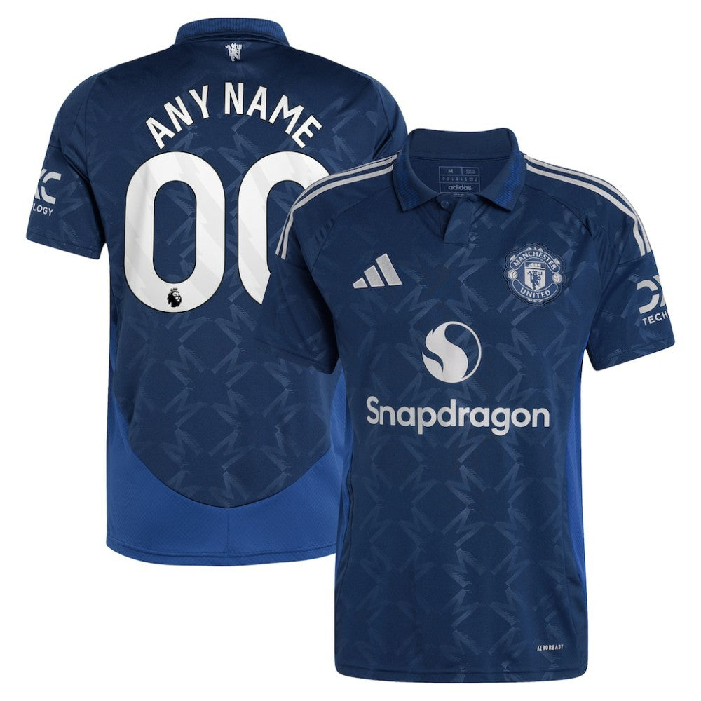Manchester United 2024/25 Away Replica Custom Jersey Navy - Adidas