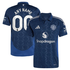 Manchester United 2024/25 Away Replica Custom Jersey Navy - Adidas