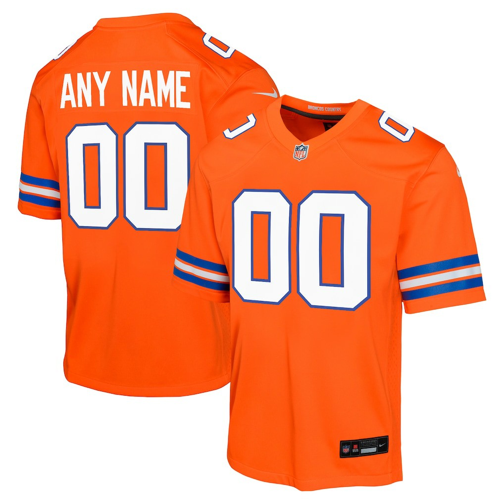 Denver Broncos Nike Youth Mile High Collection 1977 Throwback Custom Game Jersey