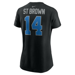 Detroit Lions Nike Amon-Ra St. Brown  Women's Player Name & Number T-Shirt