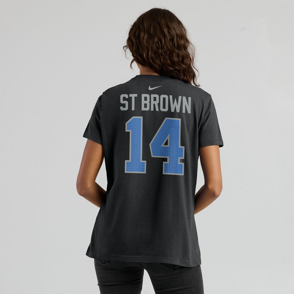 Detroit Lions Nike Amon-Ra St. Brown  Women's Player Name & Number T-Shirt