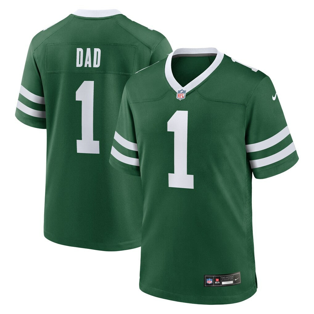 New York Jets Nike #1 Dad Game Jersey
