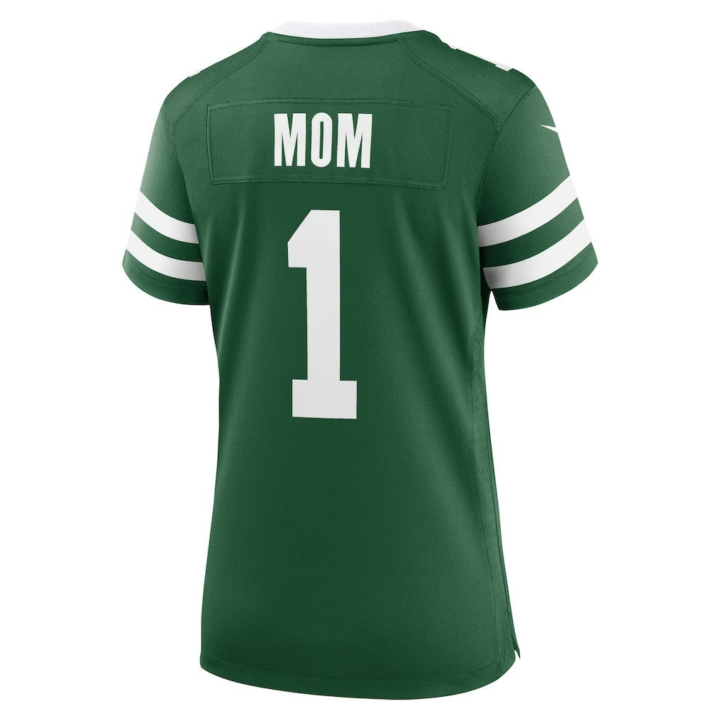 New York Jets Women's #1 Mom Game Jersey - Legacy Green