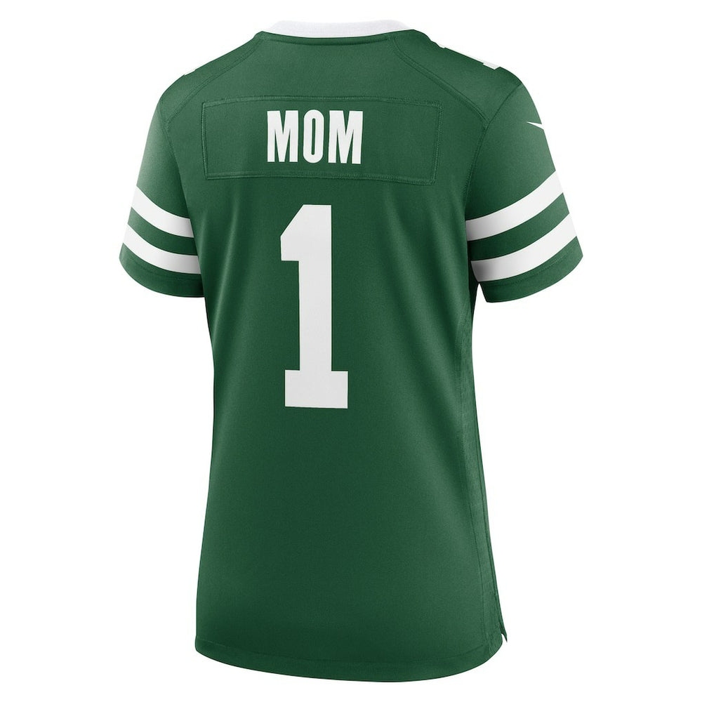 New York Jets Women's #1 Mom Game Jersey - Legacy Green