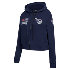 Tennessee Titans  Pro Standard Women's Split Logo Full-Zip Hoodie