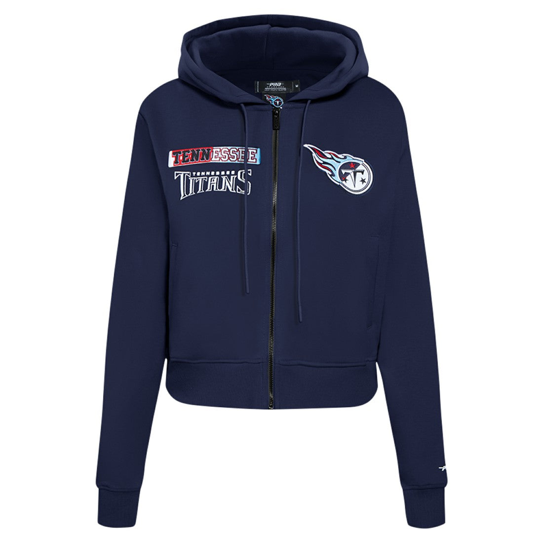 Tennessee Titans  Pro Standard Women's Split Logo Full-Zip Hoodie