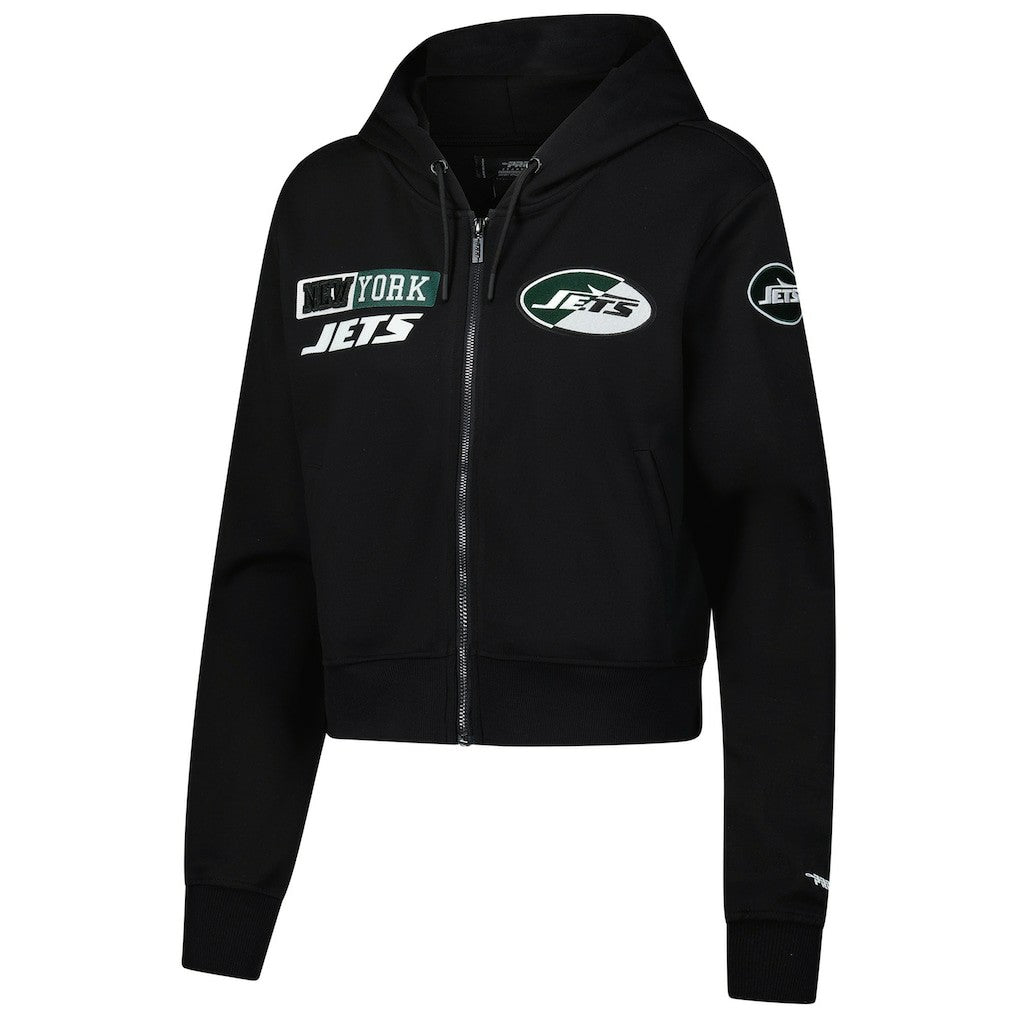 New York Jets  Pro Standard Women's Split Logo Full-Zip Hoodie
