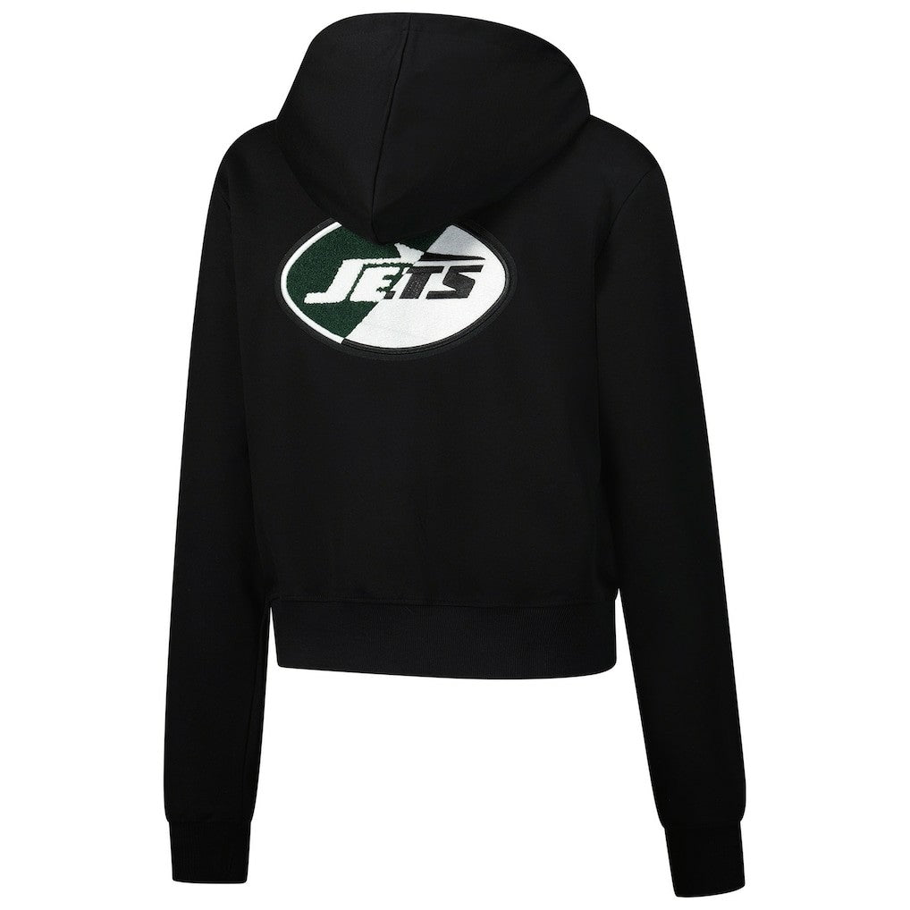 New York Jets  Pro Standard Women's Split Logo Full-Zip Hoodie