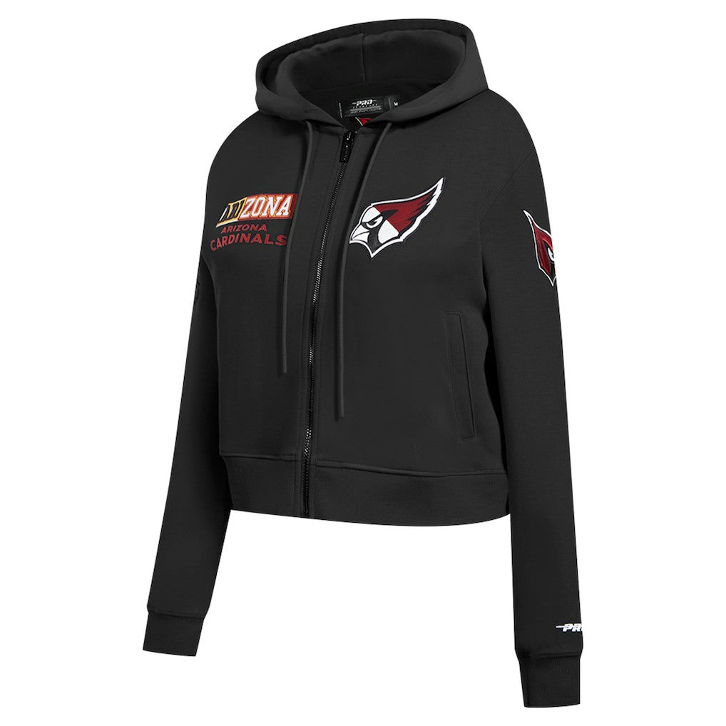 Arizona Cardinals  Pro Standard Women's Split Logo Full-Zip Hoodie
