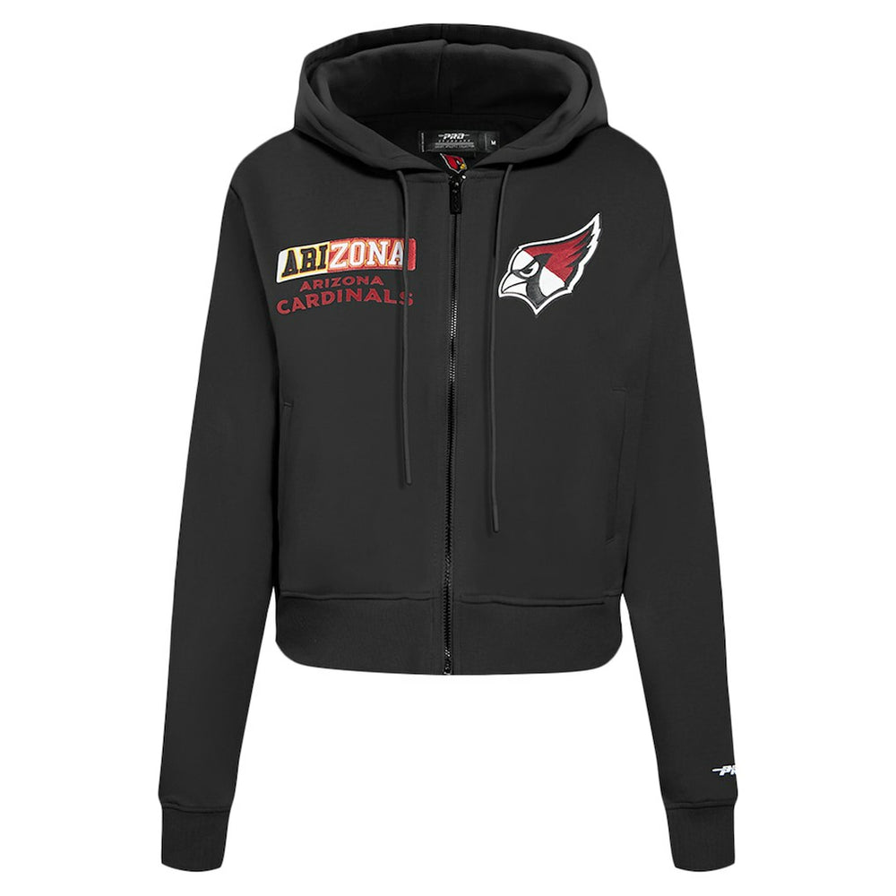 Arizona Cardinals  Pro Standard Women's Split Logo Full-Zip Hoodie
