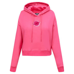 Miami Dolphins  Pro Standard Women's Triple Pink Cropped Fleece Pullover Hoodie