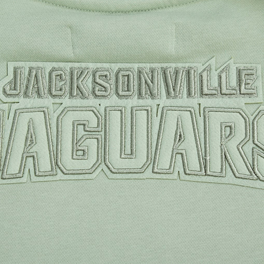 Jacksonville Jaguars  Pro Standard Women's Oversized Cropped Neutral Pullover Sweatshirt