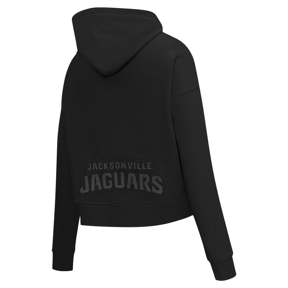 Jacksonville Jaguars  Pro Standard Women's Jeweled Cropped Pullover Hoodie