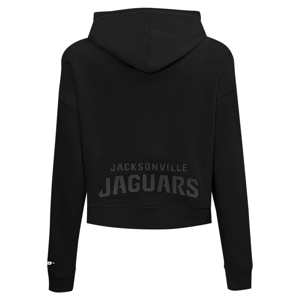 Jacksonville Jaguars  Pro Standard Women's Jeweled Cropped Pullover Hoodie