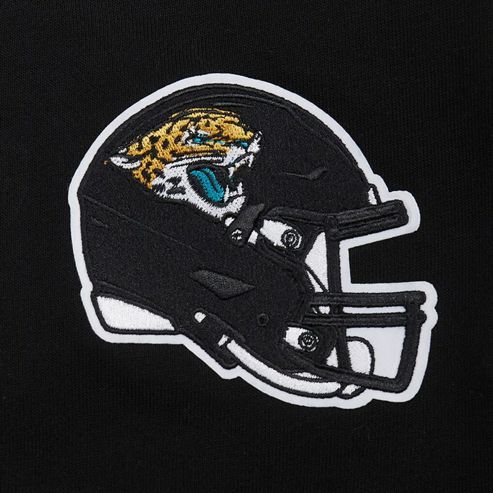 Jacksonville Jaguars  Pro Standard Women's Jeweled Cropped Pullover Hoodie