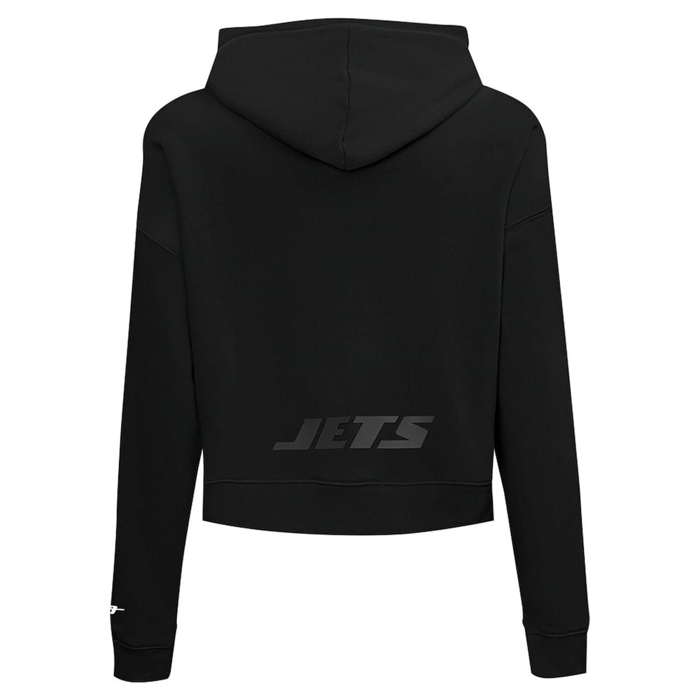 New York Jets  Pro Standard Women's Jeweled Cropped Pullover Hoodie