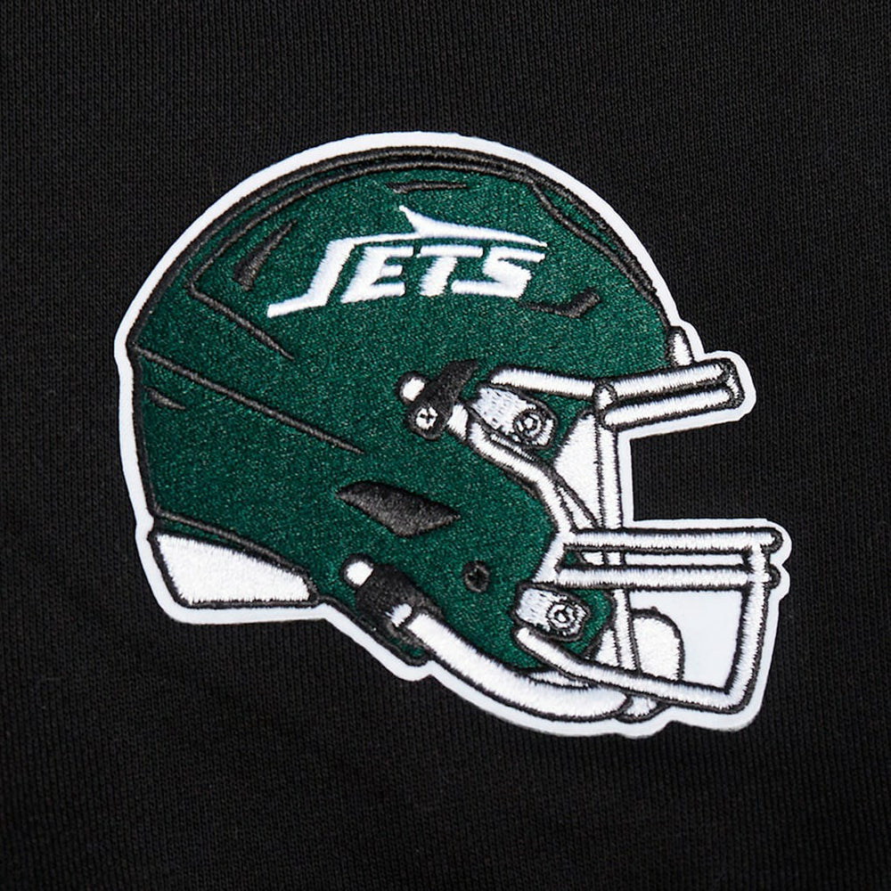 New York Jets  Pro Standard Women's Jeweled Cropped Pullover Hoodie