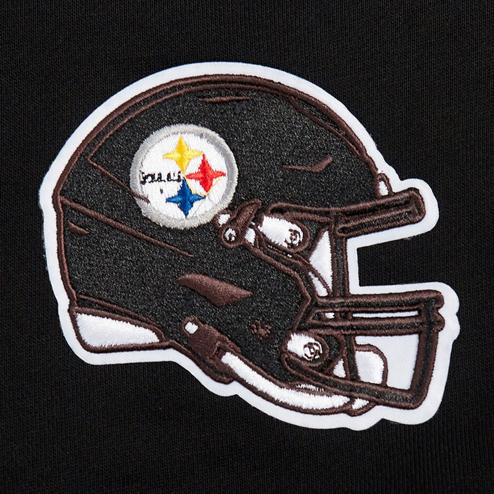 Pittsburgh Steelers  Pro Standard Women's Jeweled Cropped Pullover Hoodie