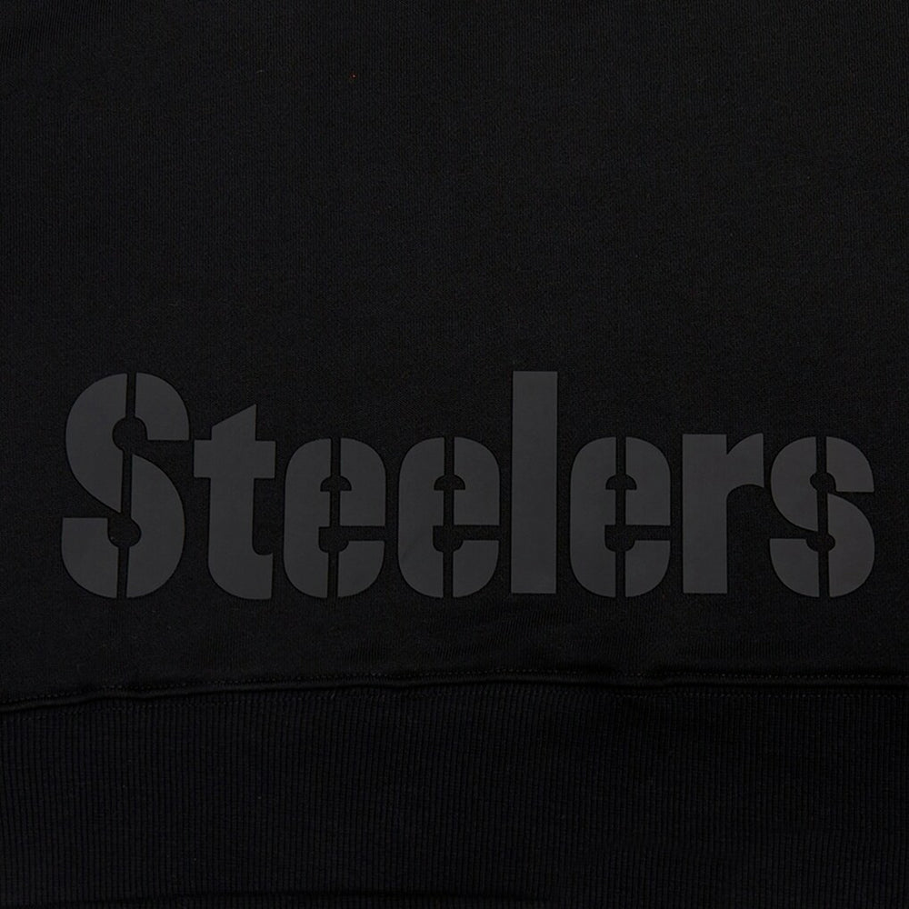 Pittsburgh Steelers  Pro Standard Women's Jeweled Cropped Pullover Hoodie
