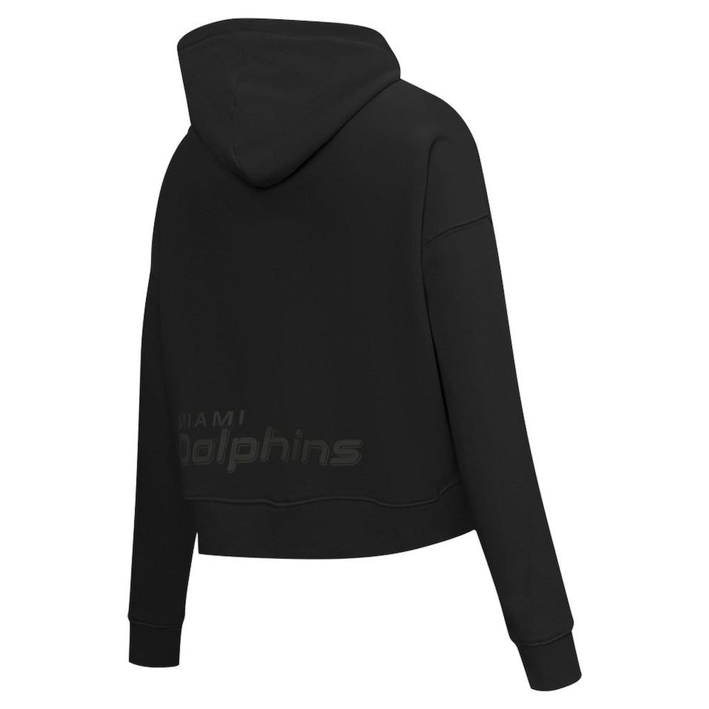 Miami Dolphins  Pro Standard Women's Jeweled Cropped Pullover Hoodie