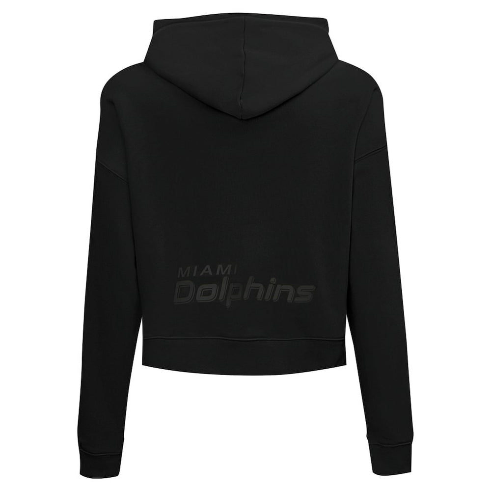 Miami Dolphins  Pro Standard Women's Jeweled Cropped Pullover Hoodie