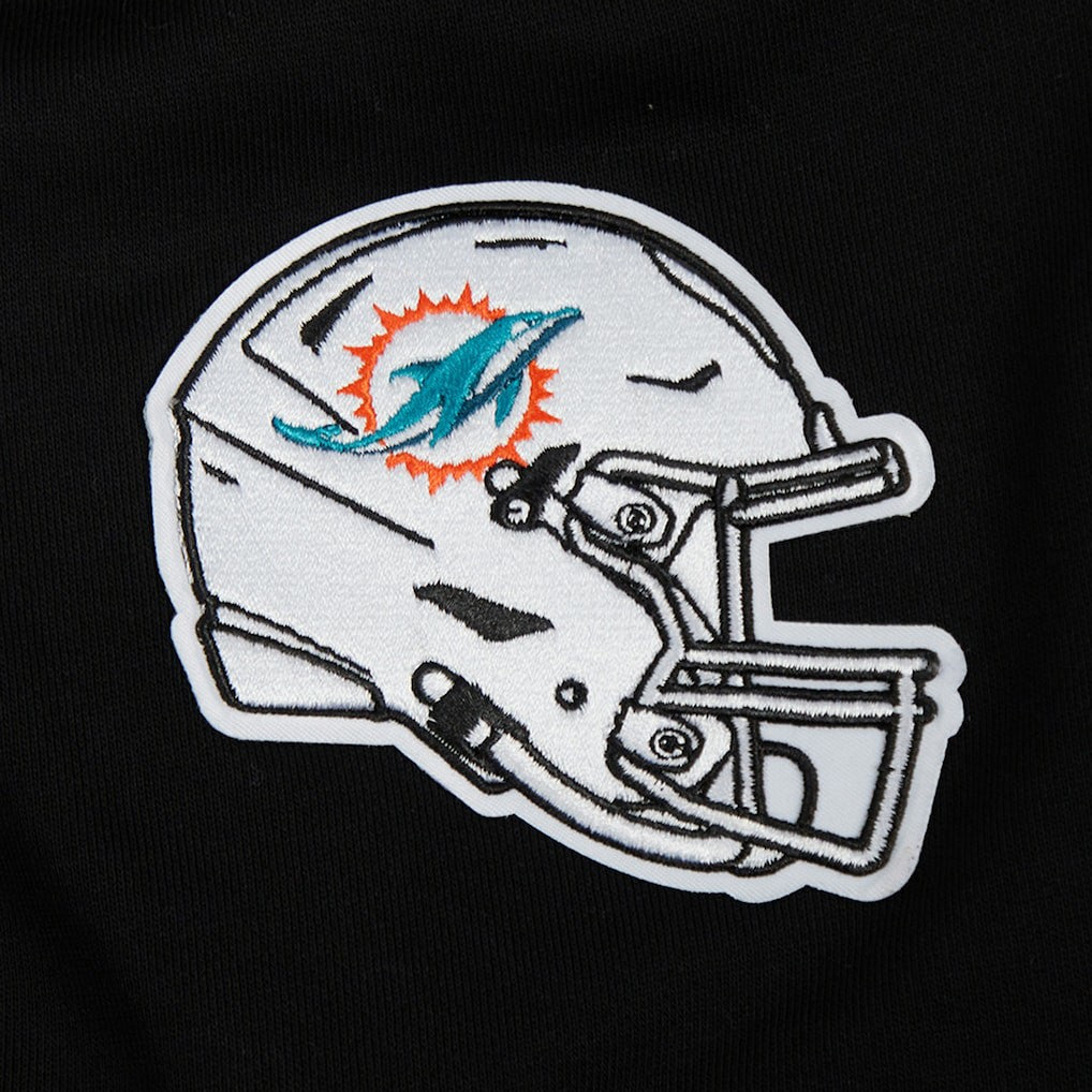 Miami Dolphins  Pro Standard Women's Jeweled Cropped Pullover Hoodie