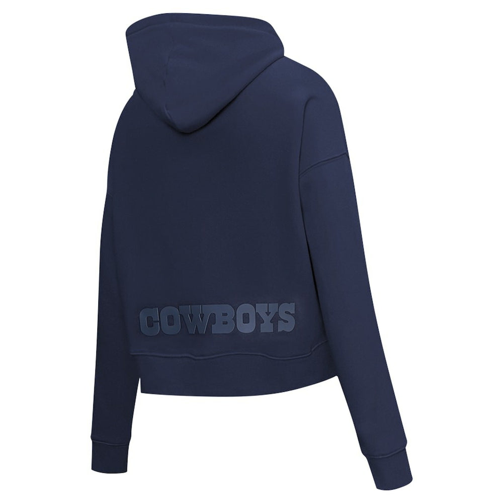 Dallas Cowboys  Pro Standard Women's Jeweled Cropped Pullover Hoodie