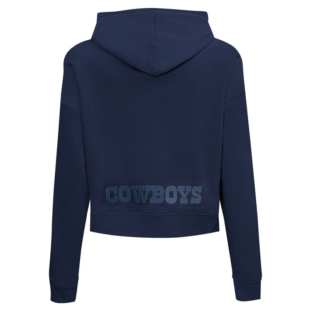 Dallas Cowboys  Pro Standard Women's Jeweled Cropped Pullover Hoodie