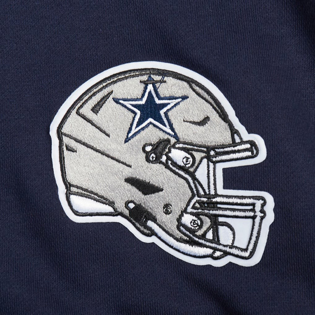 Dallas Cowboys  Pro Standard Women's Jeweled Cropped Pullover Hoodie