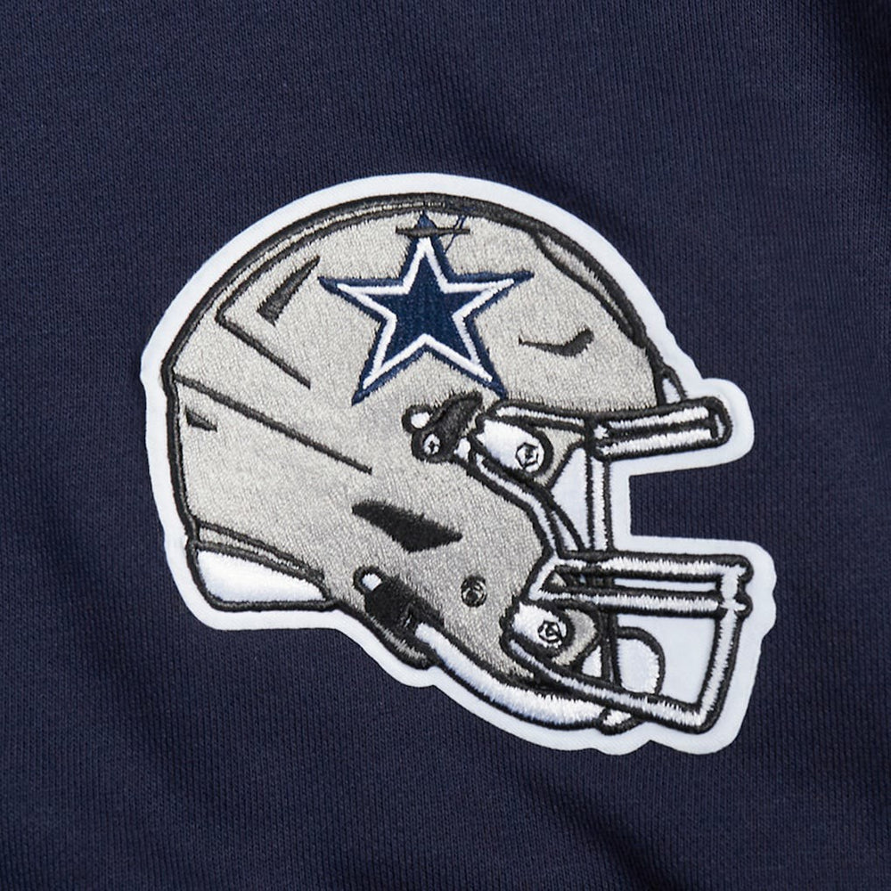 Dallas Cowboys  Pro Standard Women's Jeweled Cropped Pullover Hoodie