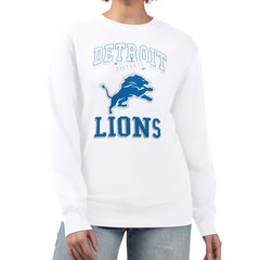 Detroit Lions  G-III 4Her by Carl Banks Women's Team Logo Graphic Tri-Blend Pullover Sweatshirt