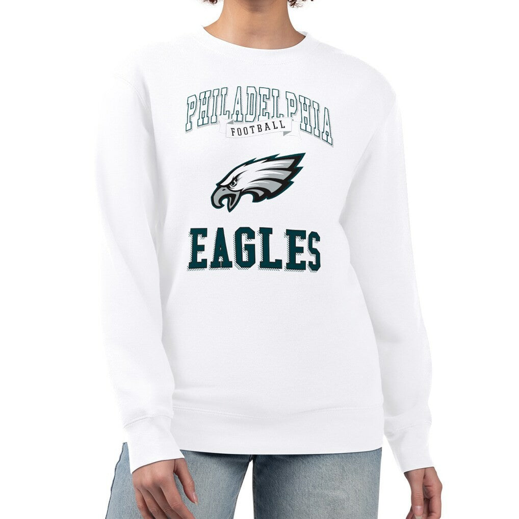 Philadelphia Eagles  G-III 4Her by Carl Banks Women's Team Logo Graphic Tri-Blend Pullover Sweatshirt