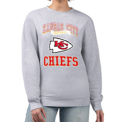 Kansas City Chiefs  G-III 4Her by Carl Banks Women's Team Logo Graphic Tri-Blend Pullover Sweatshirt